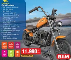 CORBY ÇOCUK MOTORU indirimli fiyat CORBY ÇOCUK MOTORU fiyat ve kampanya bilgisi